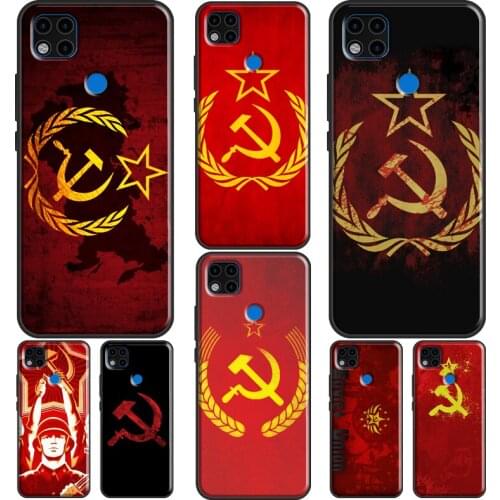 Russia Soviet Union Flag Case For Xiaomi Redmi Note 10 Pro Note 8 9 Pro Note 9S 8T Funda For Redmi 9T 9A 9C 8A 7A