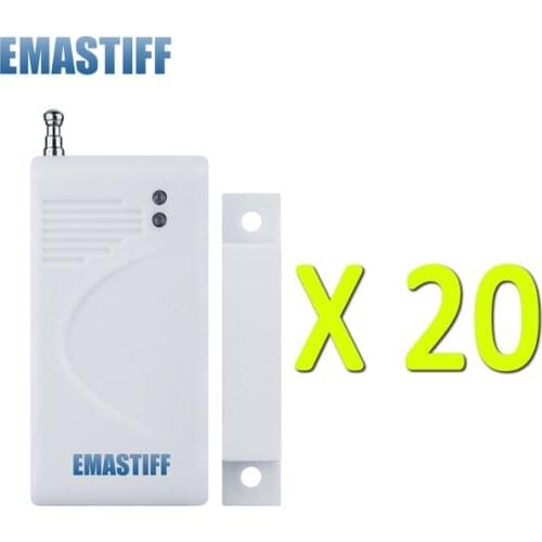 20pcs Window Door Alarm Sensor 433mhz Wireless Door Lock Switch Security Alarm Host Accessories for GSM WIFI alarm system