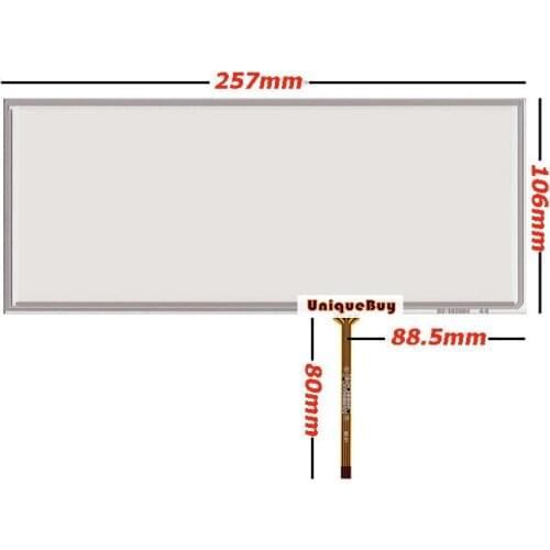 For 10.2inch 257*106MM BMW 525li Deluxe Edition Digitizer Resistive Touch Screen Panel Resistance Sensor