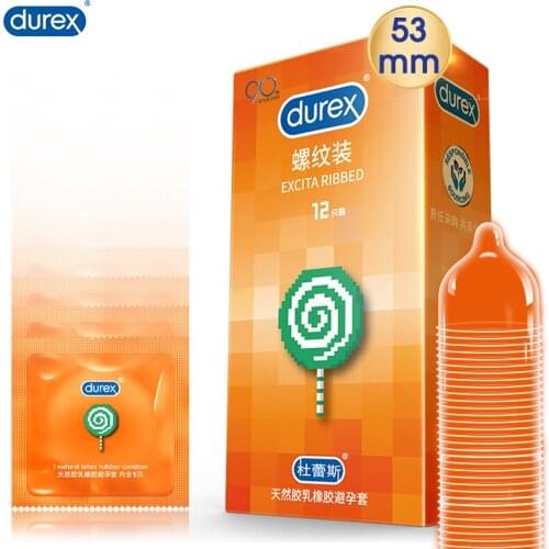 Durex Penis XL Condom Thick Spike Condom Dotted Ribbed Extra Lubricat Cock Sleeve Adult Sex Toys Products Shop Condoms for Men