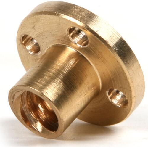 Funssor 1pcs TR8x2/TR8x4/TR8x8 ACME BRASS NUT for lead screw for Reprap 3D printer and CNC mill