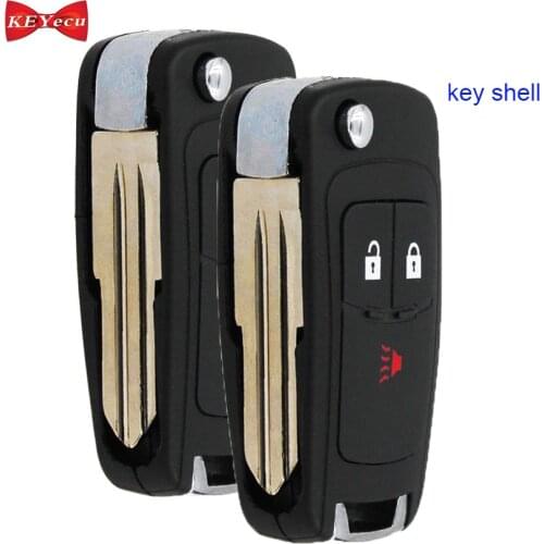 KEYECU 2pcs for Chevrolet Spark 2012 2013 2014 2015 2016 Remote Key Shell Case Fob A2GM3AFUS03, GM: 95989830