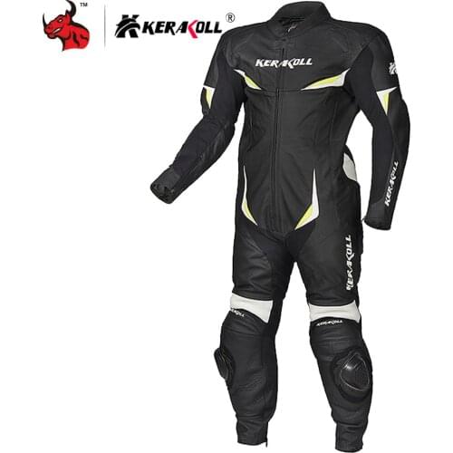 KERAKOLL Motorcycle Jacket Motorcycle Siamese Jersey Locomotive Professional Leather Training Elasticity Competition Clothing