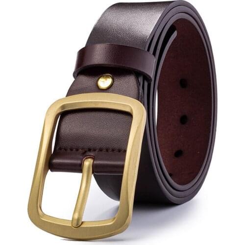 BEAFIRY 2021 Man Belt Fashion Designed High Quality PU Leather Pin Buckle Strap Waist Jeans Belt Black Brown Wholesale