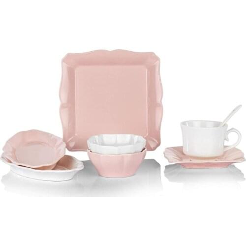 Schafer Bremen Breakfast Set 30 Pieces Pink