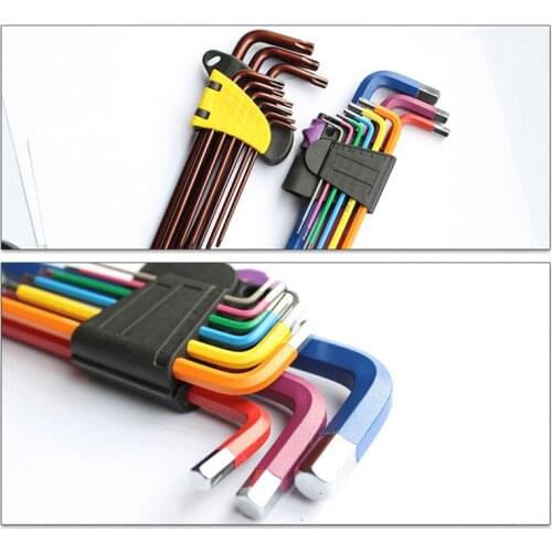 New 9PCS Allen Key Set Hex Wrench Screwdriver Set Hexagon Spanner Universal Ball End Torx Star Keys Tool L Type Hand Tools