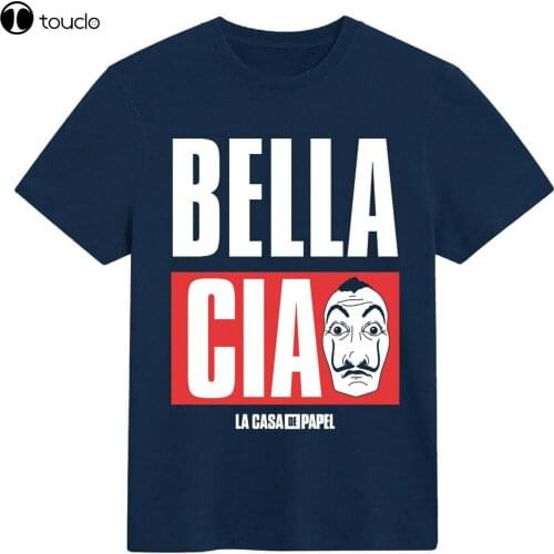 New Official Money Heist Bella Ciao MenS T-Shirt La Casa De Papel Cotton Tee Shirt