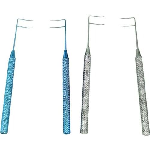 2pcs/set ophthalmic Titanium left and right Trabeculotome set stainles steel instruments