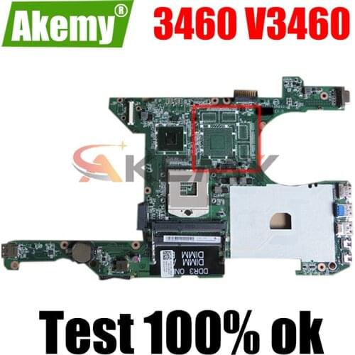 Original Laptop motherboard For DELL Vostro 3460 V3460 P33G Mainboard CN-0JK5GY 0JK5GY DA0V08MB6D1 SLJ8C