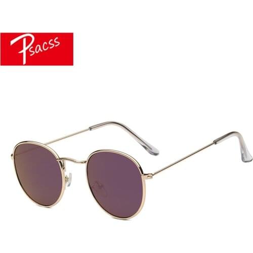 PSACSS 2020 Small Round Sunglasses Women/Men Retro Fashion Brand Designer Glasses Womens Ban Glare Shades Modis Oculos UV400
