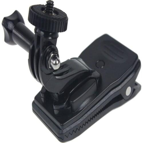 360 Degree Bag Strap Quick Release Clip Clamp Mount with J-Hook Mini Tripod Adapter Screw for GoPro Hero 9 8 7 6 5 Action Camera