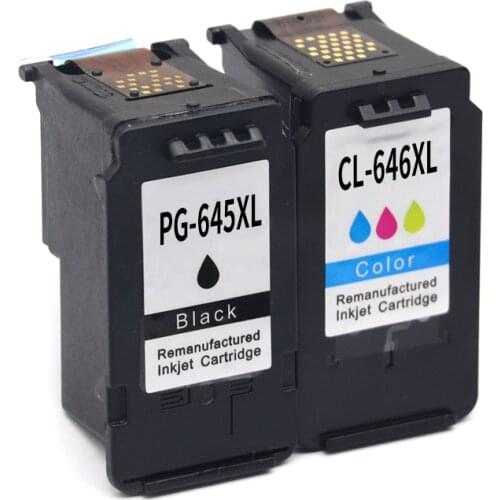2Pcs PG645 PG645XL PG-645 CL646 CL646XL Compatible Ink Cartridges For Canon Pixma MG2460 MG2560 MG2960 MG2965 MG 2460 MG2500