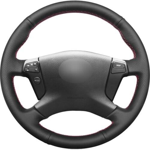 Hand-stitched DIY PU Artificial Leather Car Steering Wheel Cover for Toyota Avensis 2003 2004 2005 2006 2007