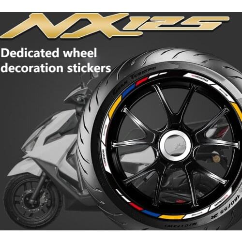 Motorcycle Wheel Hub Sticker Rim Reflective Personalized Decorative for Wuyang Honda Nx125