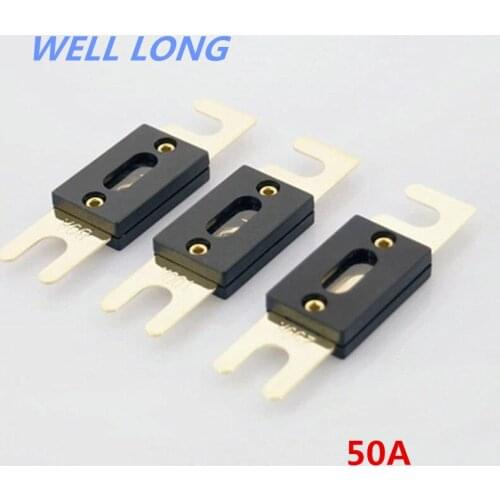 Knife type car fuses fuse pieces large car fuse inserts 50A