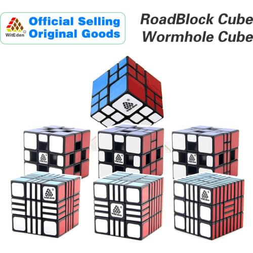 WitEden RoadBlocked/Wormhole/AI Bandage Magic Cube v1/v2/v3 Professional Speed Puzzle Antistress Educational Toys For Children