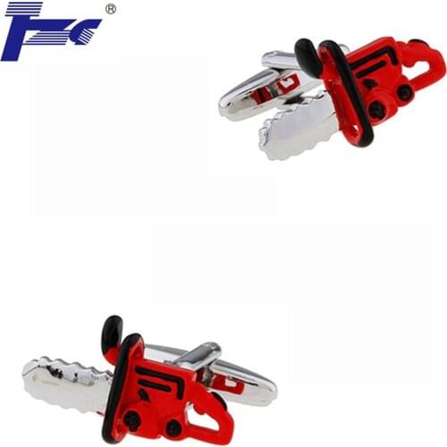 TZG Electric Saw Cufflink Cuff Link 2 Pairs Free Shipping