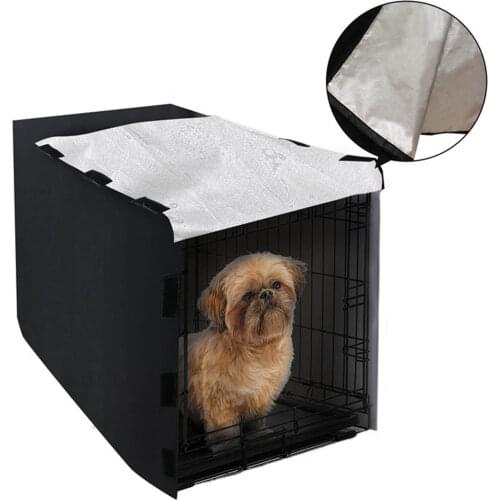 Portable Pet Cage Cover Cat Crate Privacy Protective Cover Windproof Dust Covers For Wire Pet Crate (without Cage)