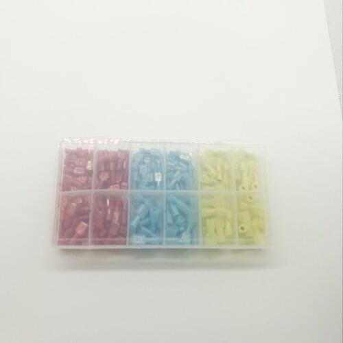 160pcs 60pair in box Fully-Insulated Quick Disconnects Wiring Spade Wire Crimp Terminal