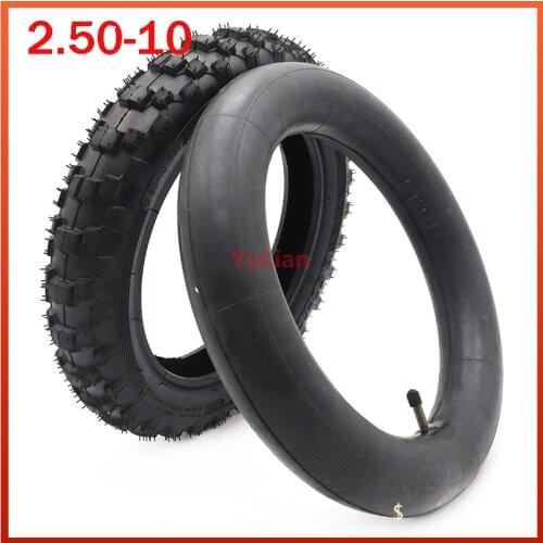 2.50-10 Front Or Rear Wheel Tire Out Tyre with Inner Tube 10inch tires 10" For Motorcycle Motocross Dirt Pit Bike