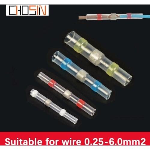 20/30/50pcs Sst-s11 S21 S31 S41 Heat Shrink Butt Wire Connectors Waterproof Tinned Copper Solder Seal Terminals Kit Set