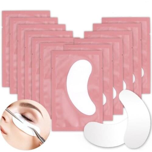 20/80Pairs Eyelash Extension Paper Patches Under Eye Pads Eye Extension Lint Free Grafting Eyelashes Lash Supplies Too