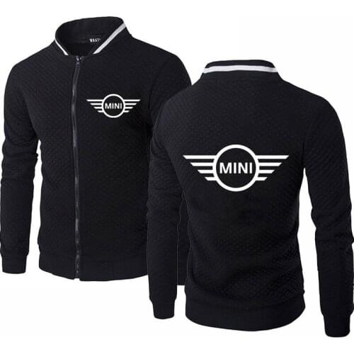 2021 Spring Autumn Mens baseball jacket Mini Car Logo Print fashion High Quality Cotton Mens baseball jacket Sweatshirts
