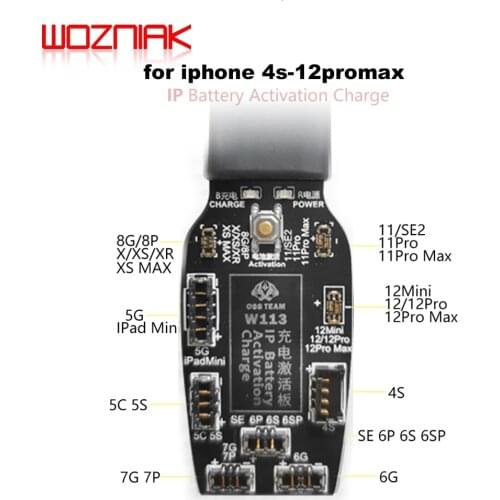 OSS w113 w115 Battery charging activation for iphone 4s-12promax Android mobile phone small board power test boot line