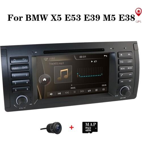 Single 1din Car Auto Radio DVD Player For BMW X5 E53 E39 GPS Stereo Audio Navigation Multimedia Screen Head Unit RDS Mirror Link