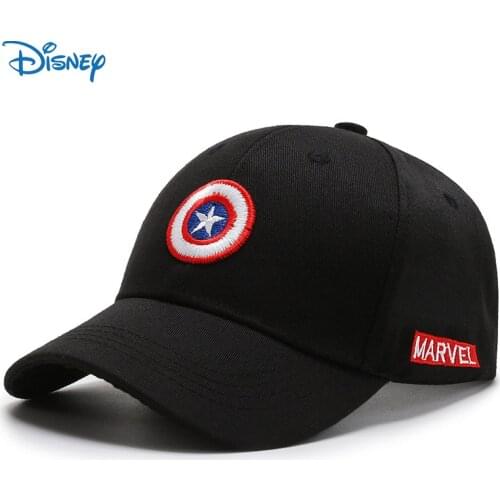 Disney Marvel Hat Childrens Cap Embroidery Adjustable Baseball Cap Captain America Shield Superhero Kids Boys Girls Casual Hats