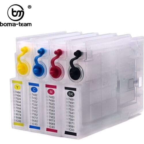 BOMA-TEAM Japan IC93 93XL ICBK93L ICC93XL ICM93 ICY93 Refill ink cartridge with ARC chip For Epson PX-S7050 M7050 7050 Printers