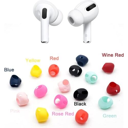 2pcs Earphone Case Cover for Airpods Pro Silicone Anti-Slip Soft Earbuds Eartips Cap for Apple Airpods Pro 3 Accessories