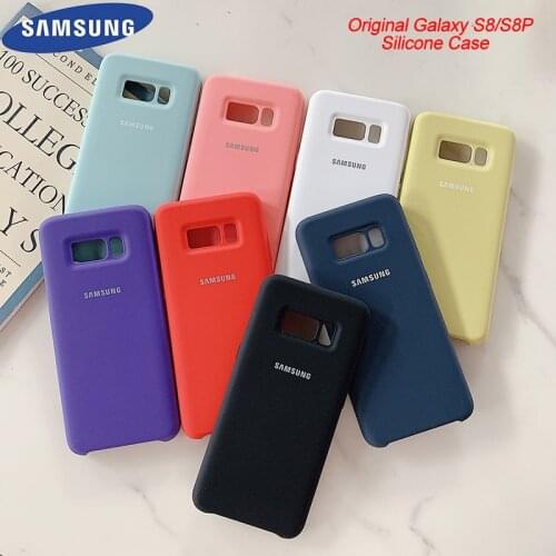 Original Liquid Silicone Case Soft-Touch Silky Protective Cover For Samsung Galaxy S8/S8 Plus