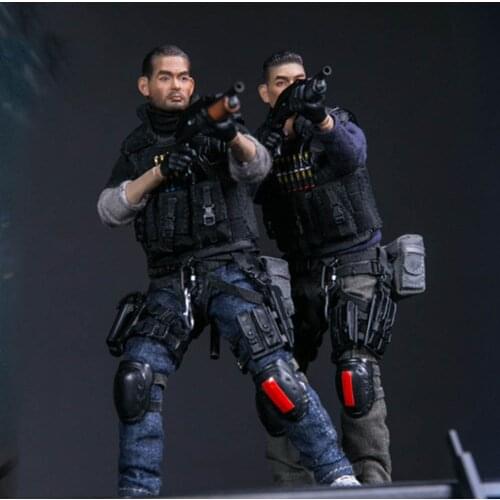 DAMTOYS 1/12 scale soldier Hong Kong Flying Tigers SDU special police model 6‘’action figure toy collectible doll gift