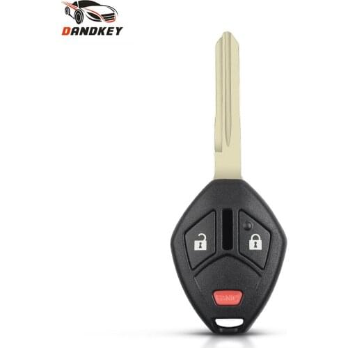 Dandkey Replacemen Key Shell For Mitsubishi Eclipse 2006 2007 2008 Uncut MIT9 / Left Blade Fob 3+1 4 Buttons Car Key Remote Case