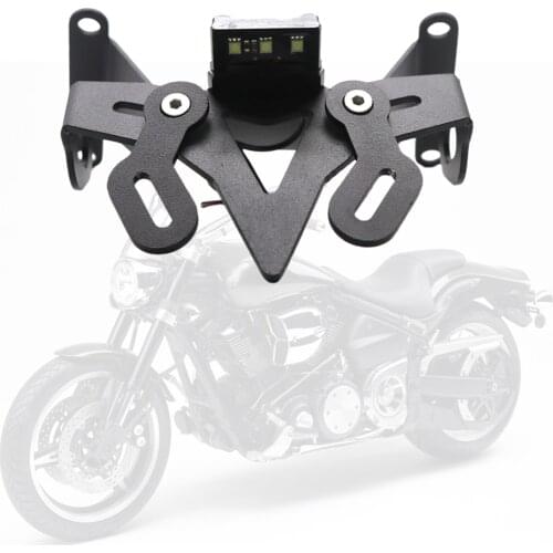 Motorbike Motorcycle License Plate Holder Tail Light Bracket w/Lights Compatible with Honda CB650R 2019