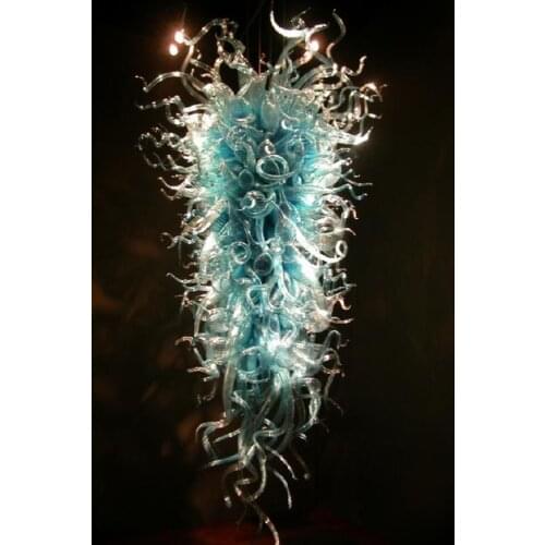 Long Chandeliers Lighting for Project Hand Blown Glass Chandelier Light