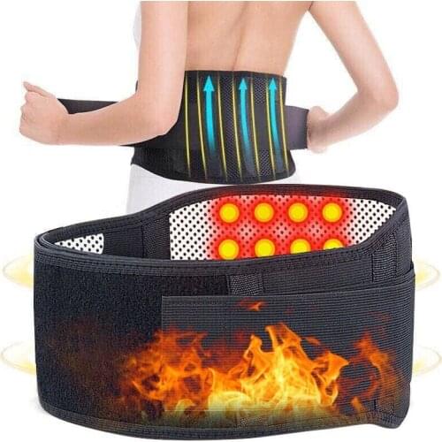 Tourmaline Waist Brace Support Belt Band Self Heating Lower Back Supports Magnetic Therapy Lumbar Waist Bandage Back Waist Belt