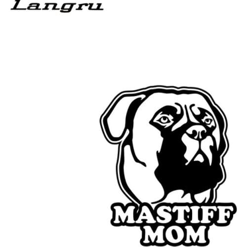 Langru Mastiff Mom Fashion Decor Vinyl Graphic Decal Car Sticker Car-styling Car Decorative Jdm
