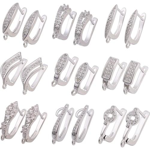 Juya DIY Needlework Material Handmade Luxury Basic Earwire Hooks Accessories For Women Fashion Earrings Jewelry Making Supplies