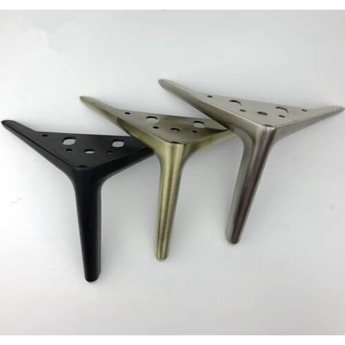 4pcs Furniture Accessories Metal Legs Cabinet Sofa Foot Screw Table Legs 150mm Table Base Hardware Furniture Bed Riser