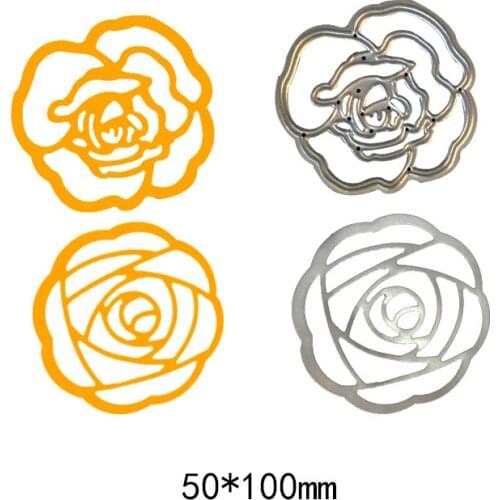 NewMetal Scrapbook Craft Dies Cards Scrapbooking Cutting Die 3D Stamp DIY Card Photo Album Embossing Decoration Flower 5*10cm