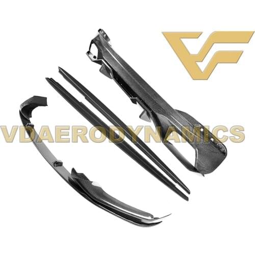 Suitable For 17-20 BMW G30 520d 520i 525d 530d 530i 540d 540i M550i MT VAD-MP Carbon Fiber Full Lip Body Kit Front Rear Lip