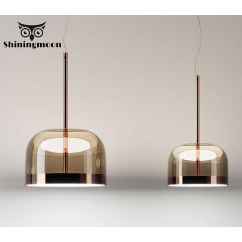 Nordic Luxury LED Glass Pendant Lights LOFT Cafe Pendant Lamp Aisle Kitchen Hanging Lamp Indoor Lighting Home Deco Light Fixture