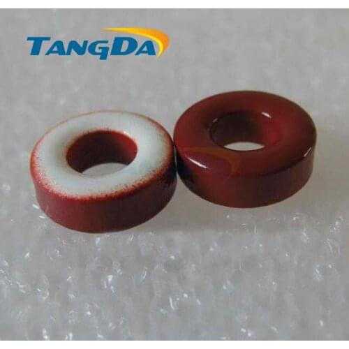 Tangda Iron powder cores T68-15A OD*ID*HT 18*9*6.5 mm 24nH/N2 25ue Iron dust core Ferrite Toroid Core toroidal red white
