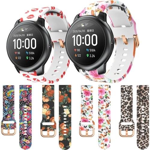 Silicone Watchband For Xiaomi Haylou Solar LS05 Watch For Huawei Amazfit Watch 2 Pro/2 Classic 22mm Amazfit Stratos 3/2/2s