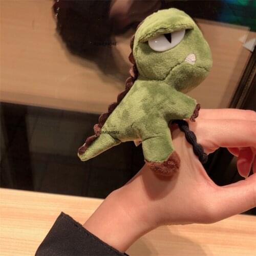 Sweet 10CM Approx. Dinosaur Stuffed Plush Animal Toy , Lady Girls Hair Tie Mini Doll