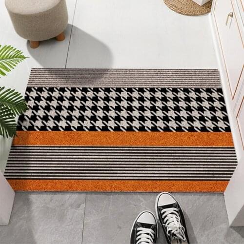 Modern Design Home Door Mat Living Room Kitchen Bath Hallway Mat Carpet PVC Anti-slip Dustproof Custom Entrance Door Mat Carpet