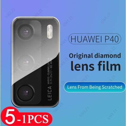 5-1Pcs Camera Lens for huawei P40 P30 lite P20 pro plus Camera protector P40 lite E phone screen protector protective Film Glass