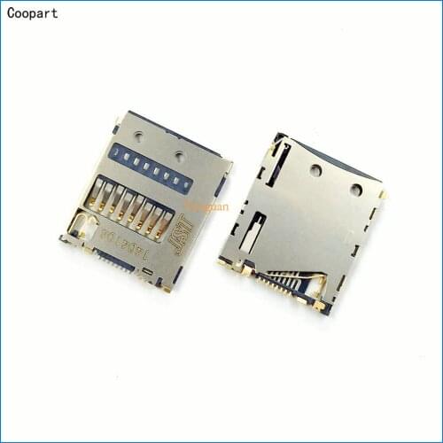 2pcs/lot Coopart New SD card Socket reader Tray Holder Slot Replacement for Sony T2 M2 C3 T2 T3 M4 XL39H SOL25 SOL26